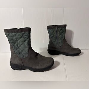 Land’s End #444681 winter upper-suede snow boots women size 8 B